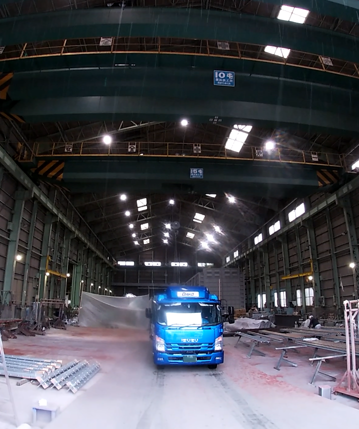 大型トラック搬入搬出可能_大阪南港の塗装会社テム化学工業