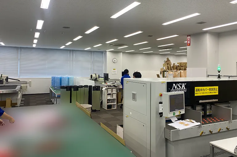 ビーアンドピーの工場の様子