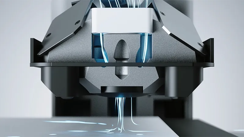 エアブローシステムでテキスタイル素材のゴミを除去