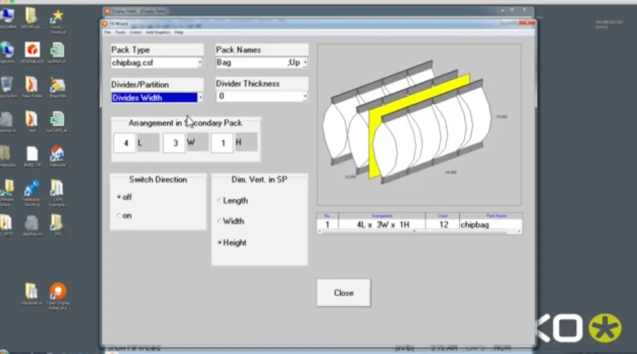 デザイン画像がテクスチャされた3Dイメージが完成します。