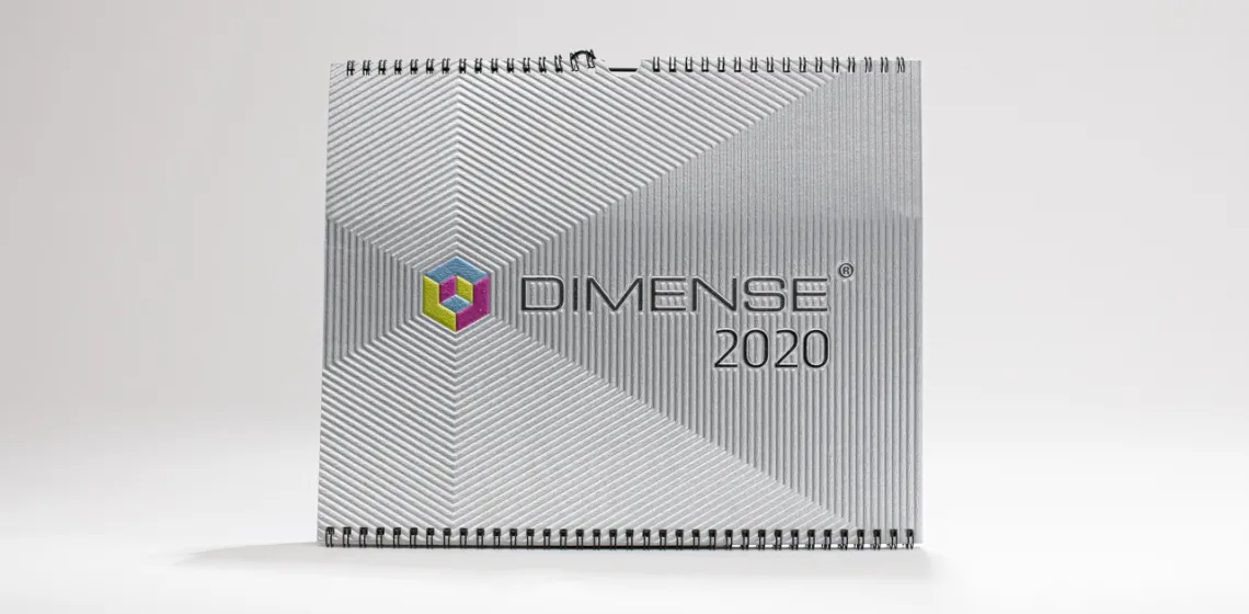 DIMENSEエンボスシルバー仕上げ