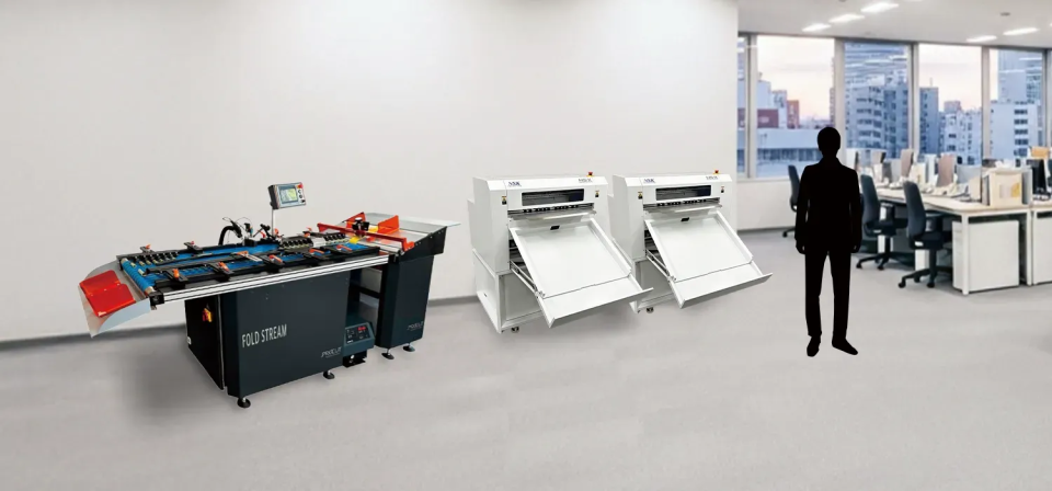 FoldStreamとNS-X CompactProで生産ラインを組んだイメージ図