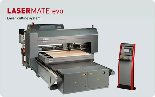 日本製図器工業が販売する生産性と精度を兼ね備えた、最高の抜木型向けレーザー加工機 LASERMATEevo