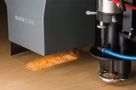 フラットベッド型レーザーカッティングシステム ELCEDE LCS evoのレーザー加工