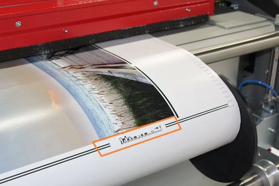 FOTOBAカットデータ取得用のバーコード