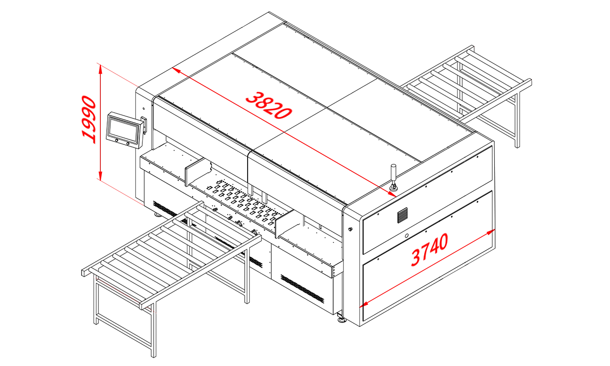 IB-2800Ultra 寸法図