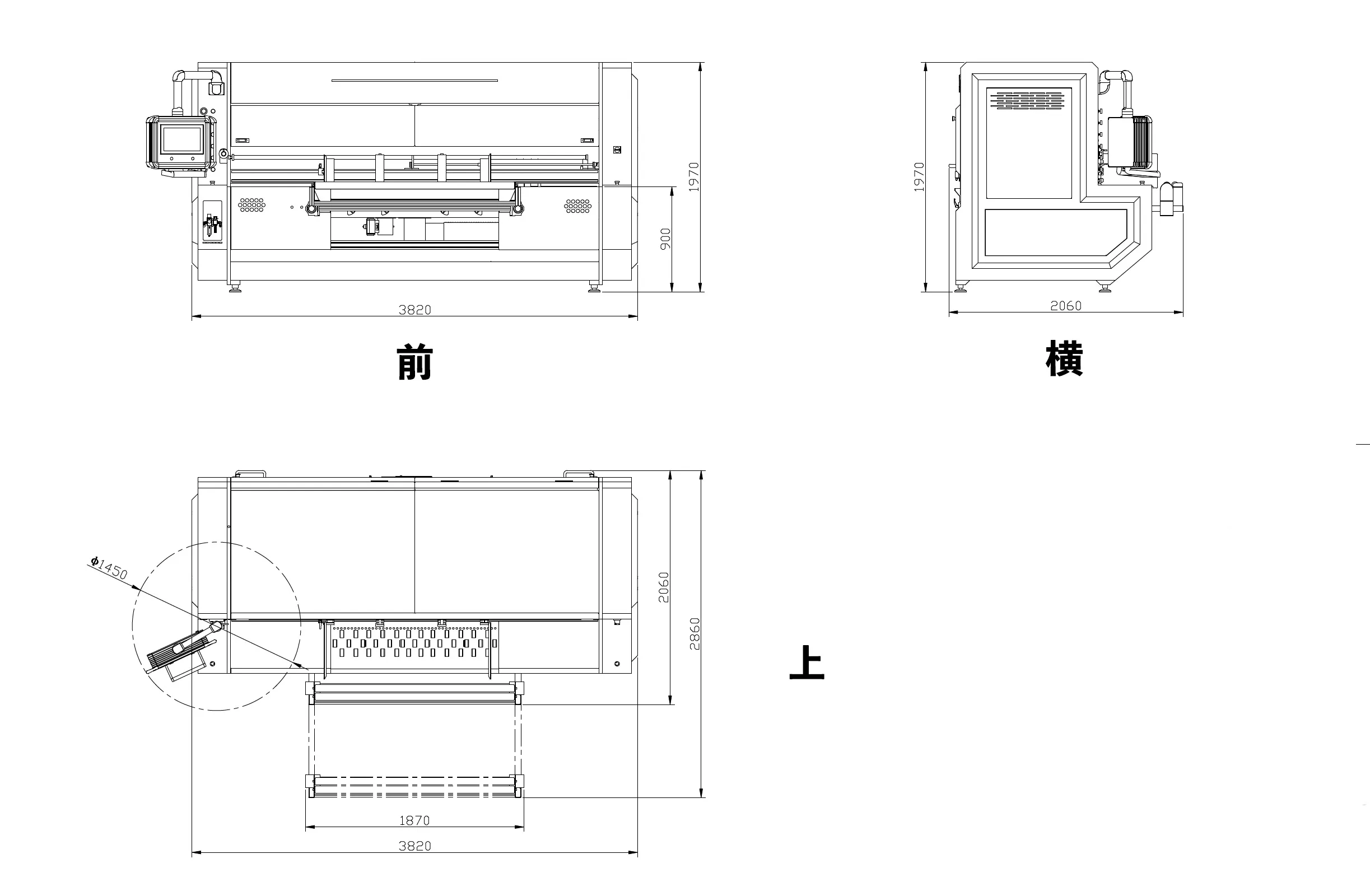IB-3000HDの寸歩図