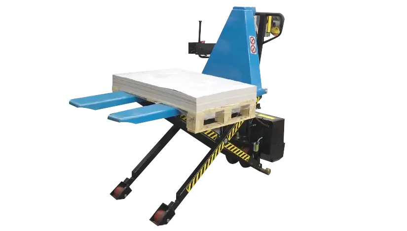 MBM関連ソリューション自動昇降機能付ハンドフォーク機体