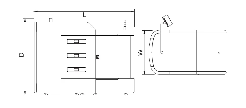 階層型カッティングマシン　図面