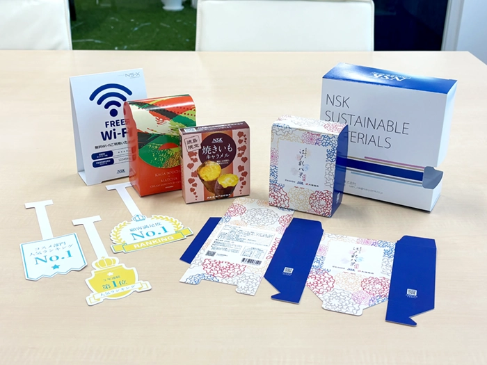 NS-X Compact PROで作成した三角POP、パッケージ、スイングPOP