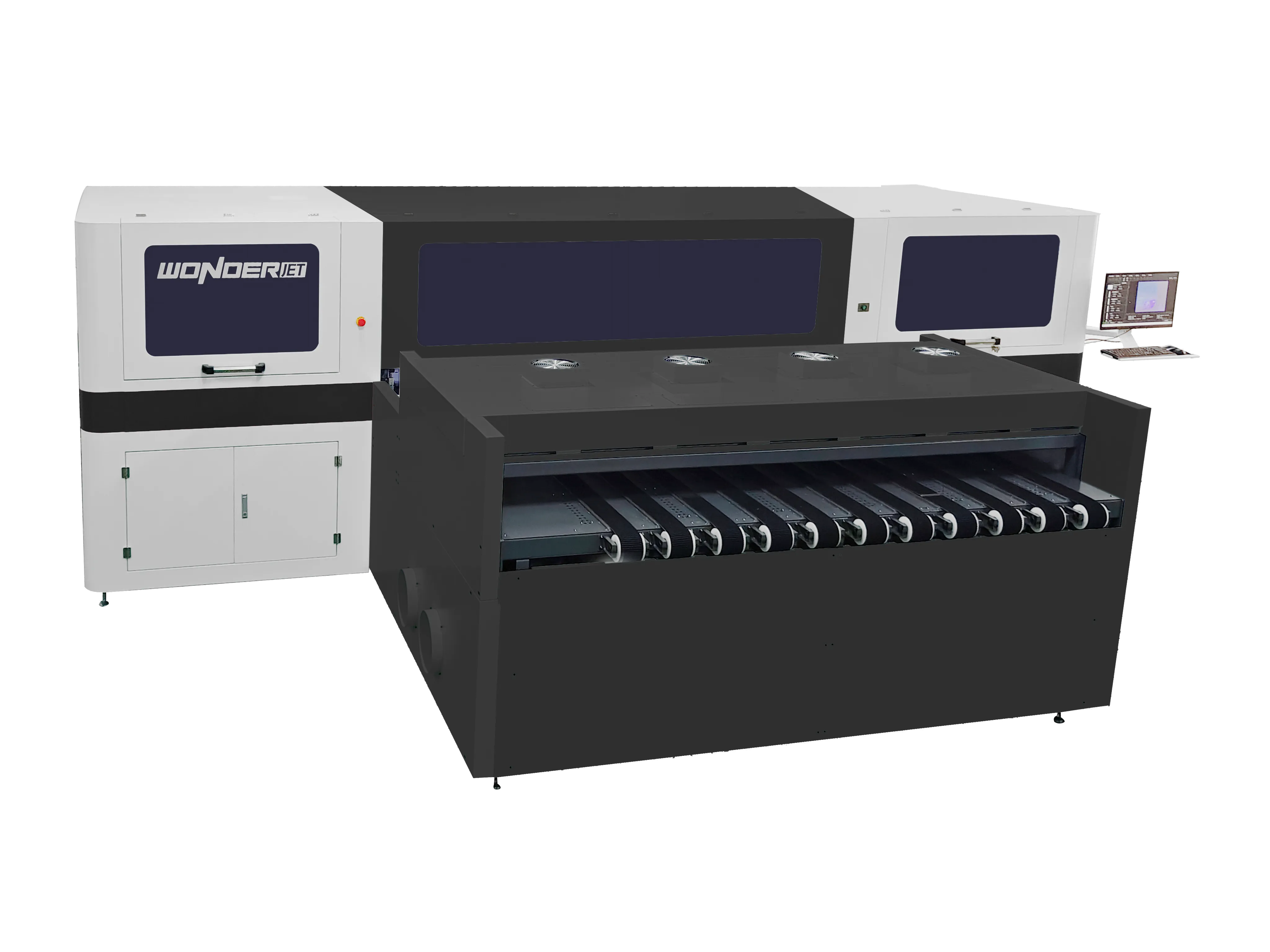 調整ハンドルでガイドの幅を資材の幅に合わせる