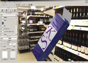 パッケージ状態での表面加工シミュレーション