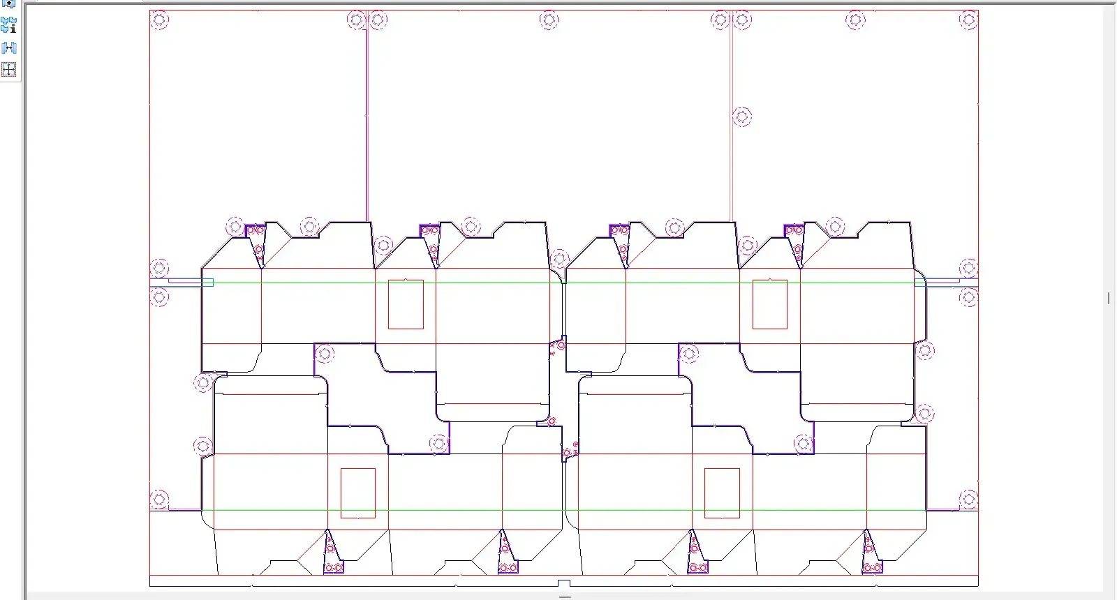 ArtiosCADで木型図面を作成している画面