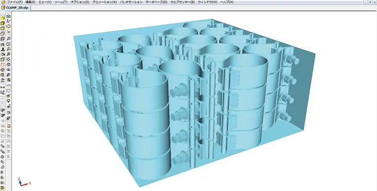 1.複数の梱包物を並べている画面