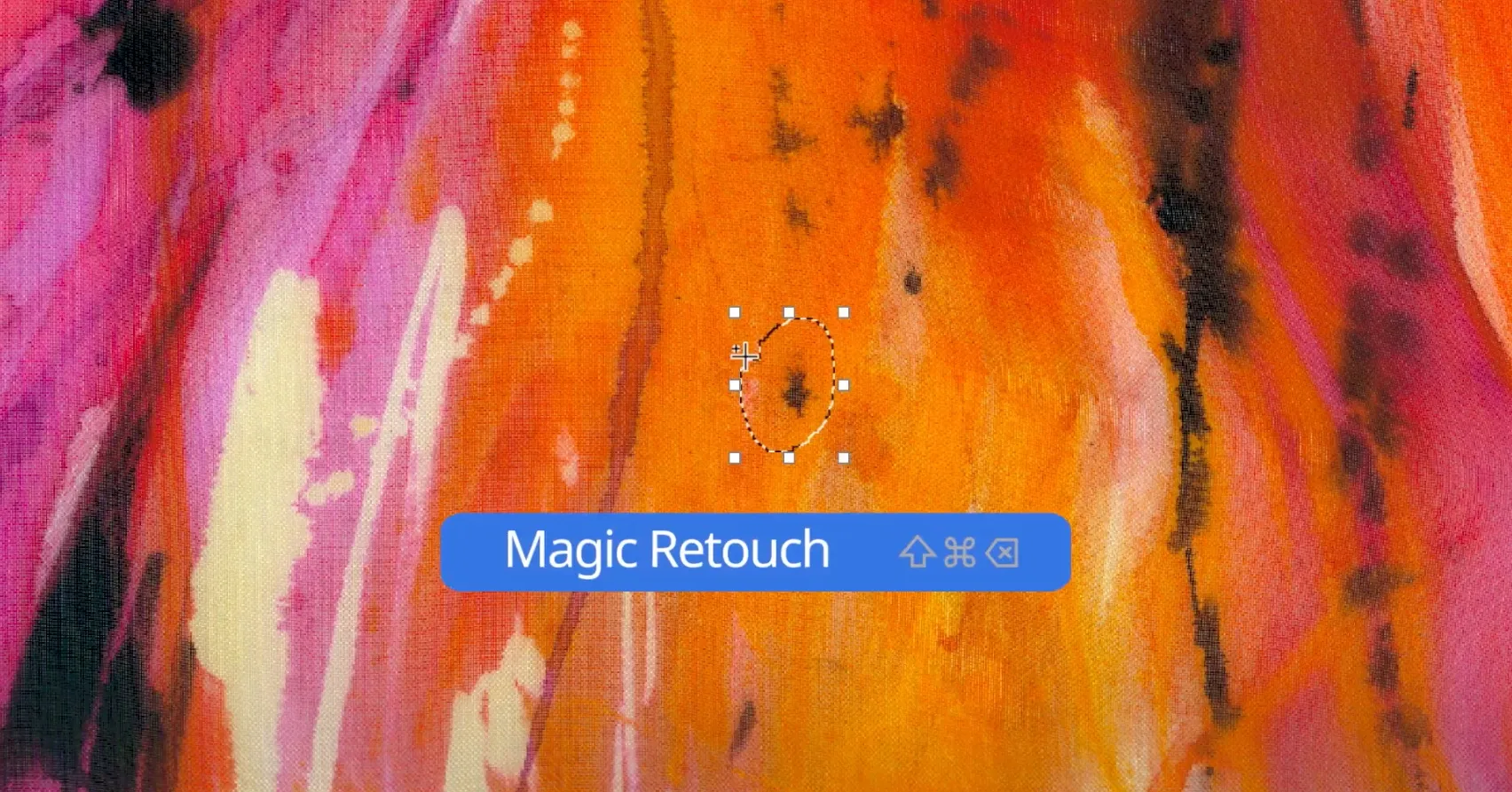 AI機能のMagic Retouch