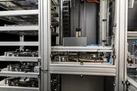 全自動で折り罫加工が可能な ELCEDE CUTMATE evoの収納部分