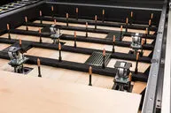 フラットベッド型レーザーカッティングシステム ELCEDE LCS evoのテーブル下