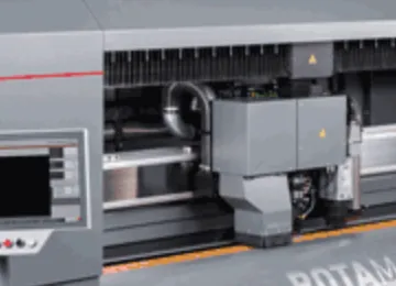 日本製図器工業が販売するロータリーダイボード製造用の生産性の高いレーザー切断システム ELCEDE ROTAMATE pro