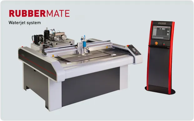 日本製図器工業が販売するエントリーレベルのウォーターラバーカッティングマシン