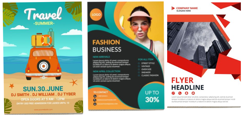 EcoPaperBoardで作成されたポスター３種類