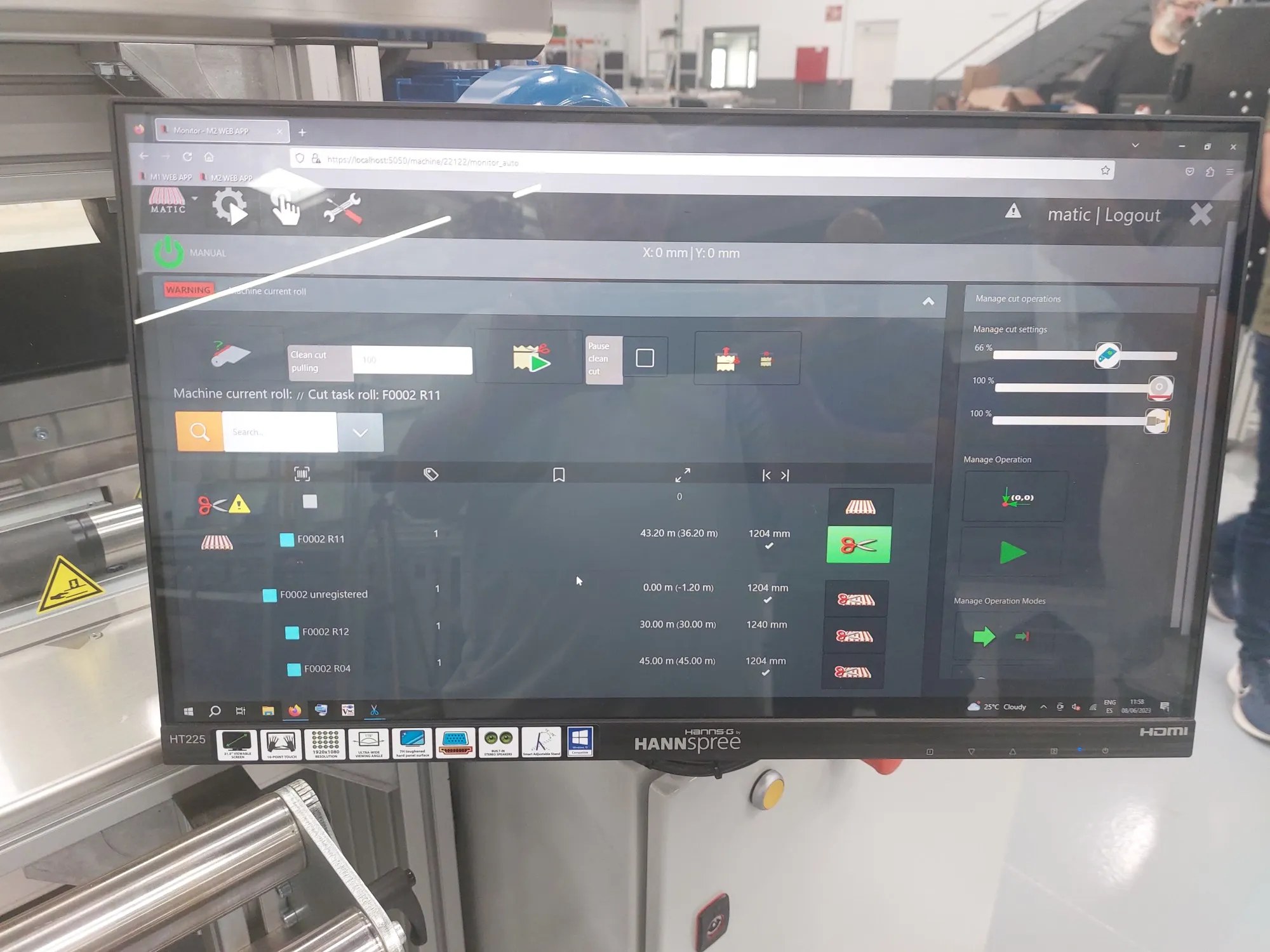 Matic M21加工はコンピュータで制御