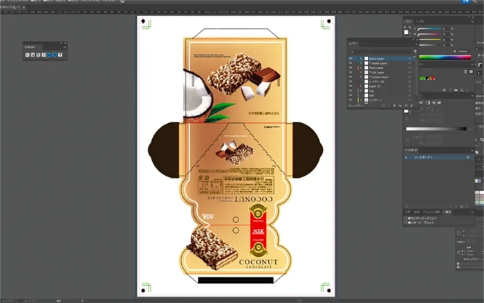 NS-X Automation イラストレーターによるデータ作成画面