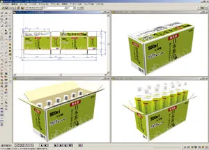 3Dを使った外装箱設計