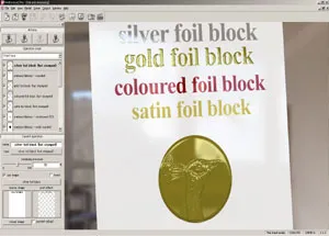 箔押しのシミュレーション